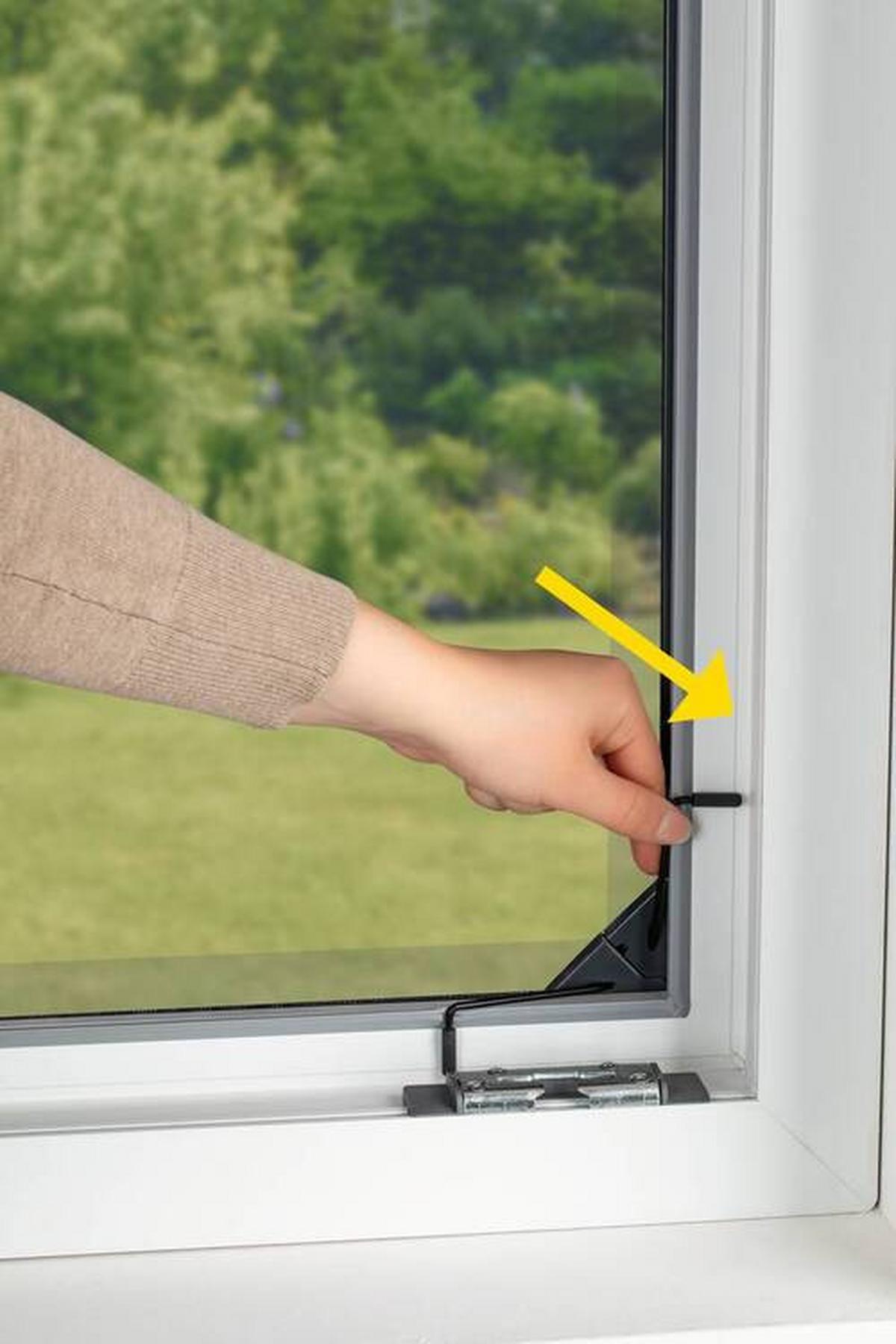 Insektenschutzgitter Teleskop Anthrazit ca. 140x120cm - Anthrazit, Kunststoff/Textil (140/120cm) - Mömax