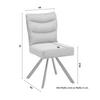 STOL FINA - mörkgrå/grå, Modern, metall/trä (49/91/64cm) - Bessagi Home