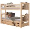 Etagenbett Holz Sammy ca. 90x200 cm - Naturfarben, MODERN, Holz (90/200cm) - MID.YOU