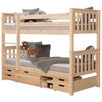 Etagenbett Holz Sammy ca. 90x200 cm - Naturfarben, MODERN, Holz (90/200cm) - MID.YOU