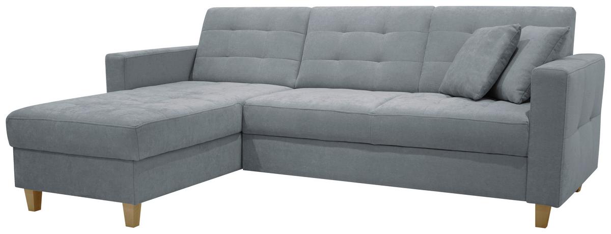 Kutna Garnitura Bjorn - siva/prirodne boje, Design, tekstil/drvo (160/231cm) - Luca Bessoni