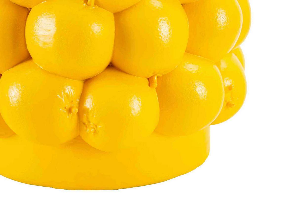 Vase Lemons Gelb - Gelb, Basics, Kunststoff (21/28/21cm)