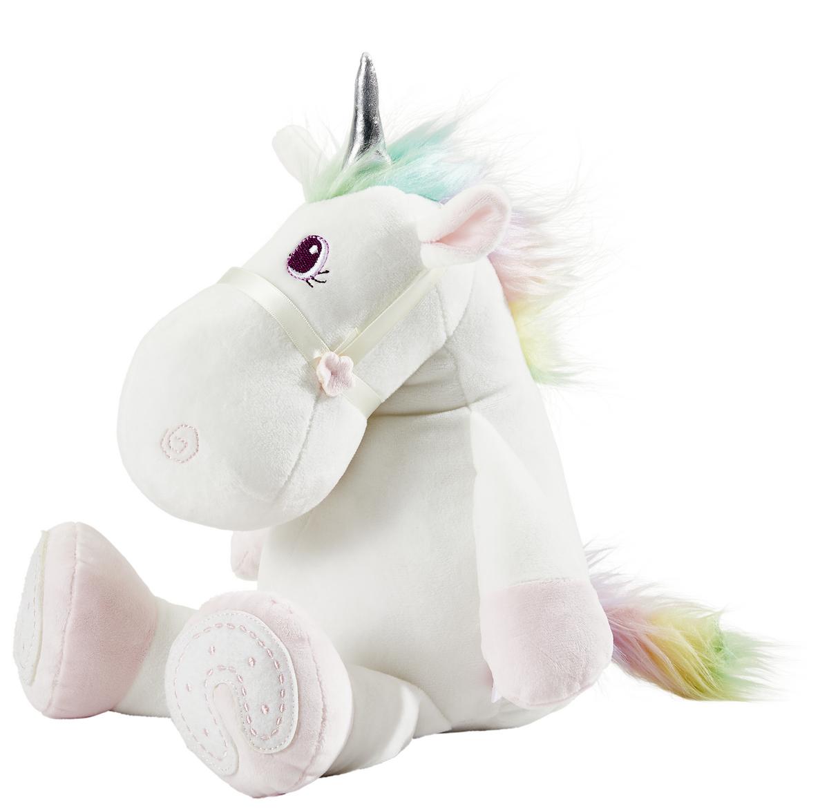 PRZYTULANKA EINHORN RAINBOW - różowy/biały, Basics, tkanina (25cm) - Patinio