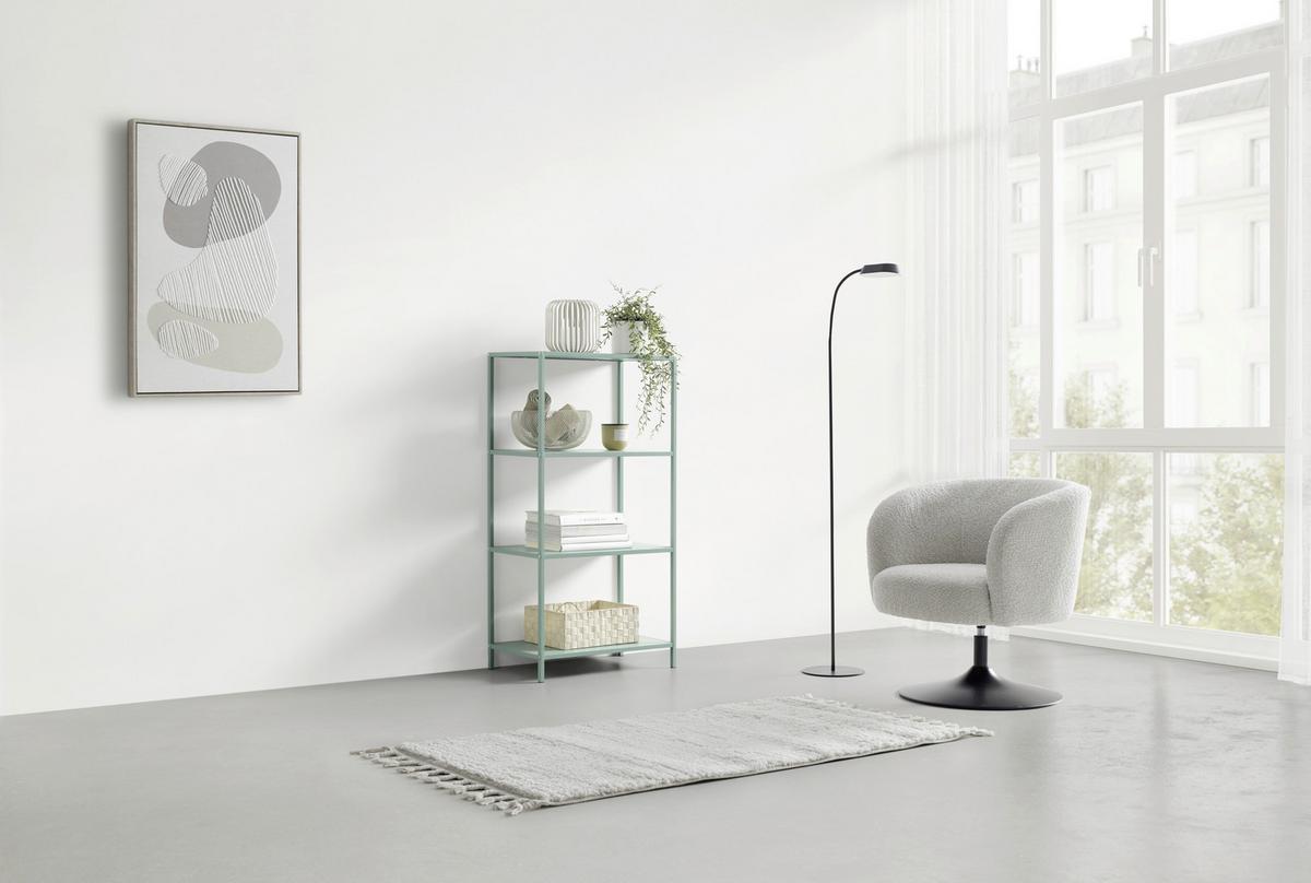 Regal Havanna Grün - Grün, MODERN, Holzwerkstoff/Metall (60/113/33cm) - Mömax