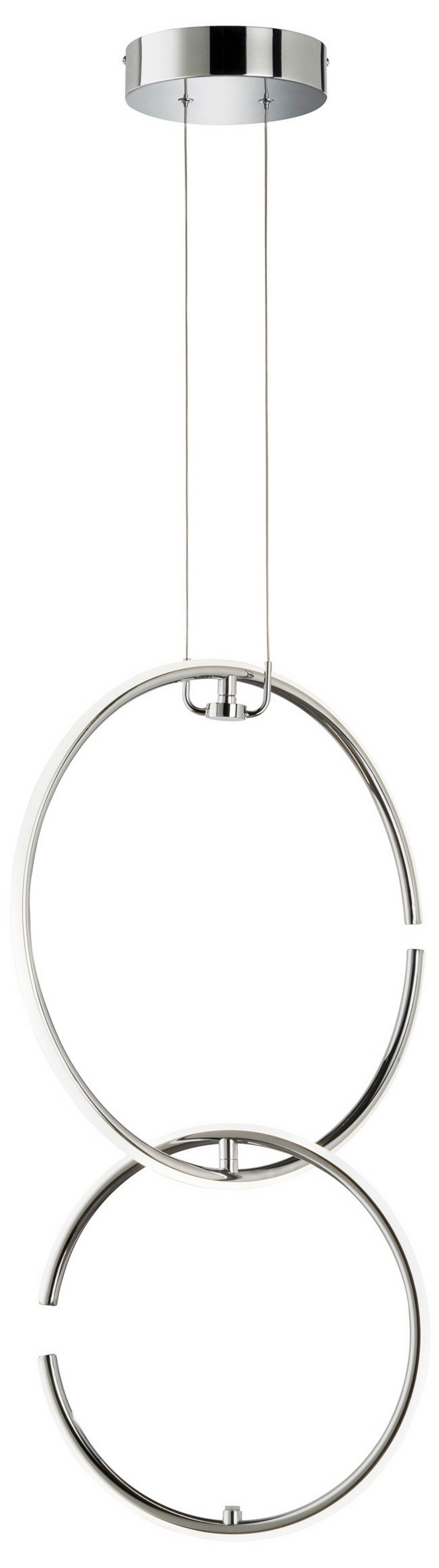 LAMPA WISZĄCA LED CLICK AND MATCH - kolor chromowy, Modern, metal (45/21/23cm) - Wofi