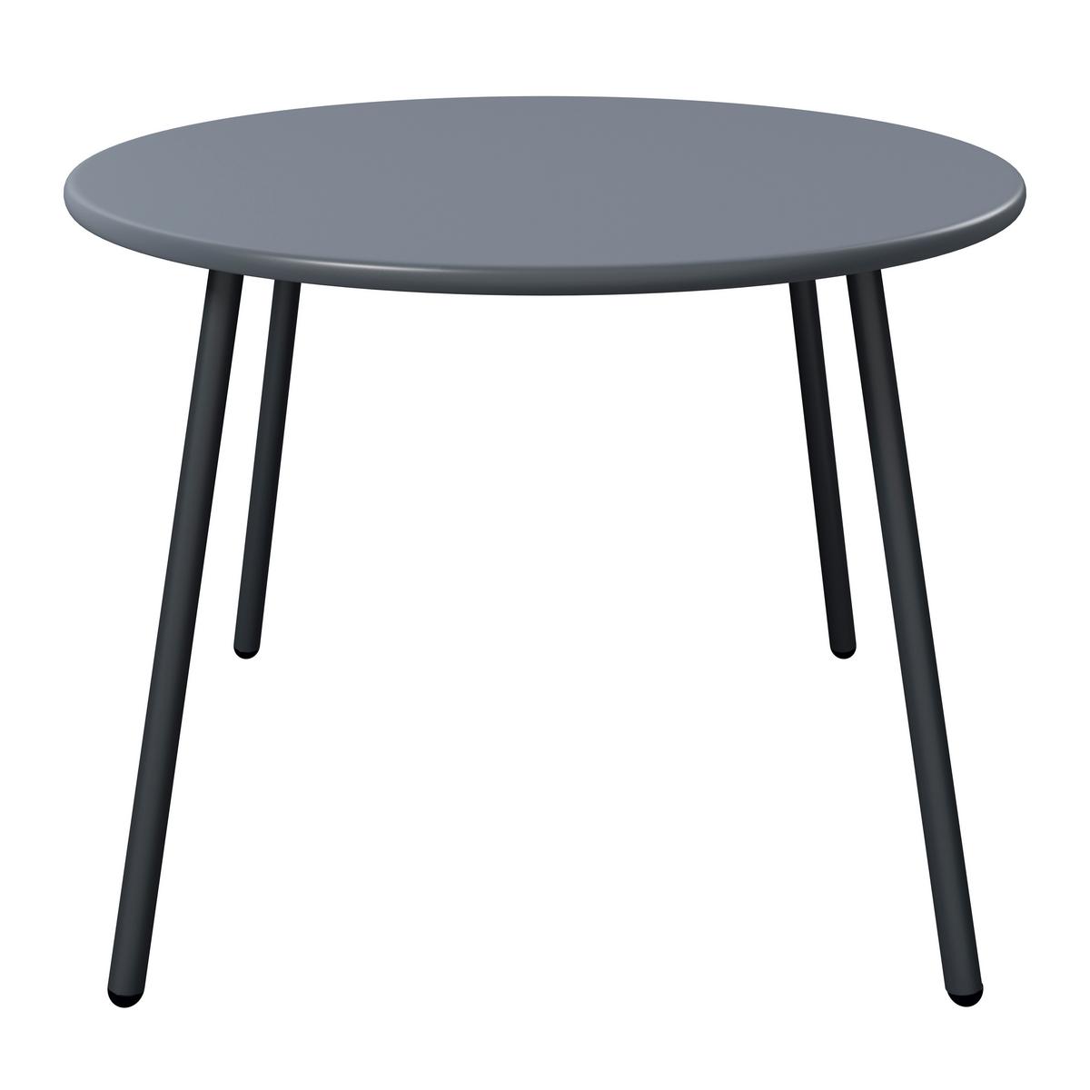 Gartenset Koni Hellgrau/Dunkelgrau, 5-teilig - Dunkelgrau/Hellgrau, Basics, Textil/Metall