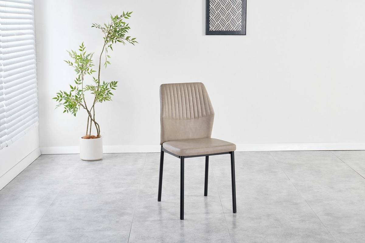 Stolica Hana - cappuccino/crna, Basics, metal/tekstil (44/86/52cm) - Best Price