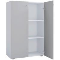 Aktenschrank Lona Xl - Weiss/Grau, Design, Holzwerkstoff (70/110/39cm) - MID.YOU