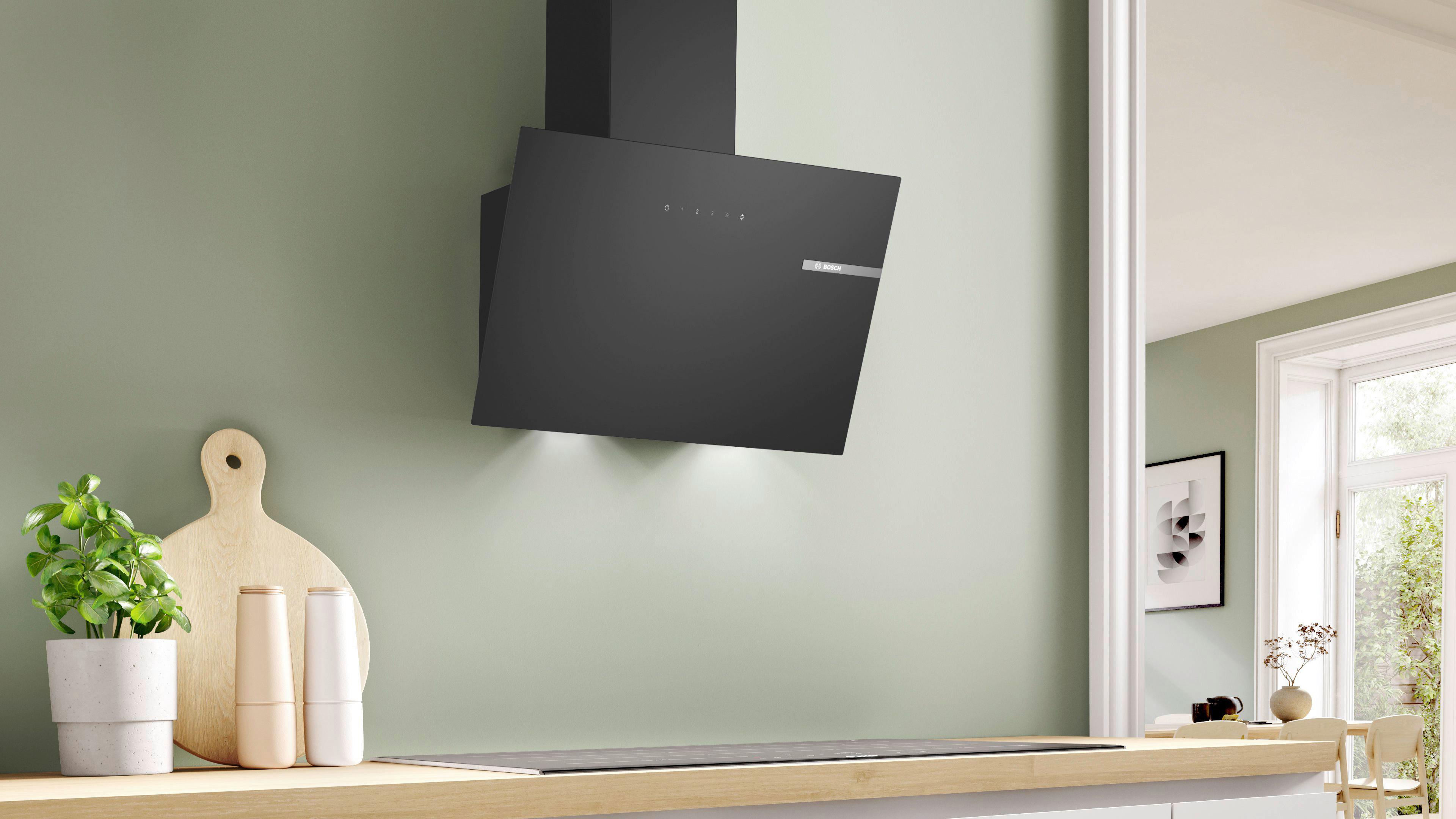 Dunstabzugshaube DWK65DK60 Schwarz - Schwarz, LIFESTYLE (59/69-97,5/32,5cm) - Bosch