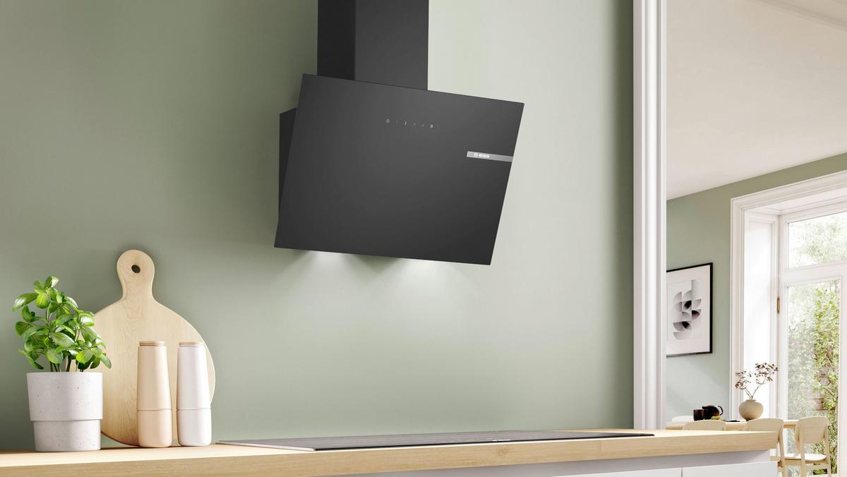 Dunstabzugshaube DWK65DK60 Schwarz - Schwarz, LIFESTYLE (59/69-97,5/32,5cm) - Bosch