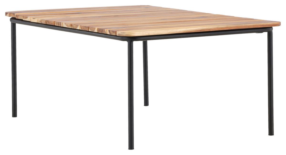 Loungetisch Penh ca. 100x65x40 cm Akazie massiv - Naturfarben, KONVENTIONELL, Holz/Metall (100/65/40cm) - Gardenson