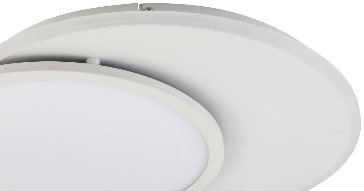 LED-Deckenleuchte Clarence max. 23 Watt - Weiss, Modern, Kunststoff/Metall (52/45/5cm) - Premium Living