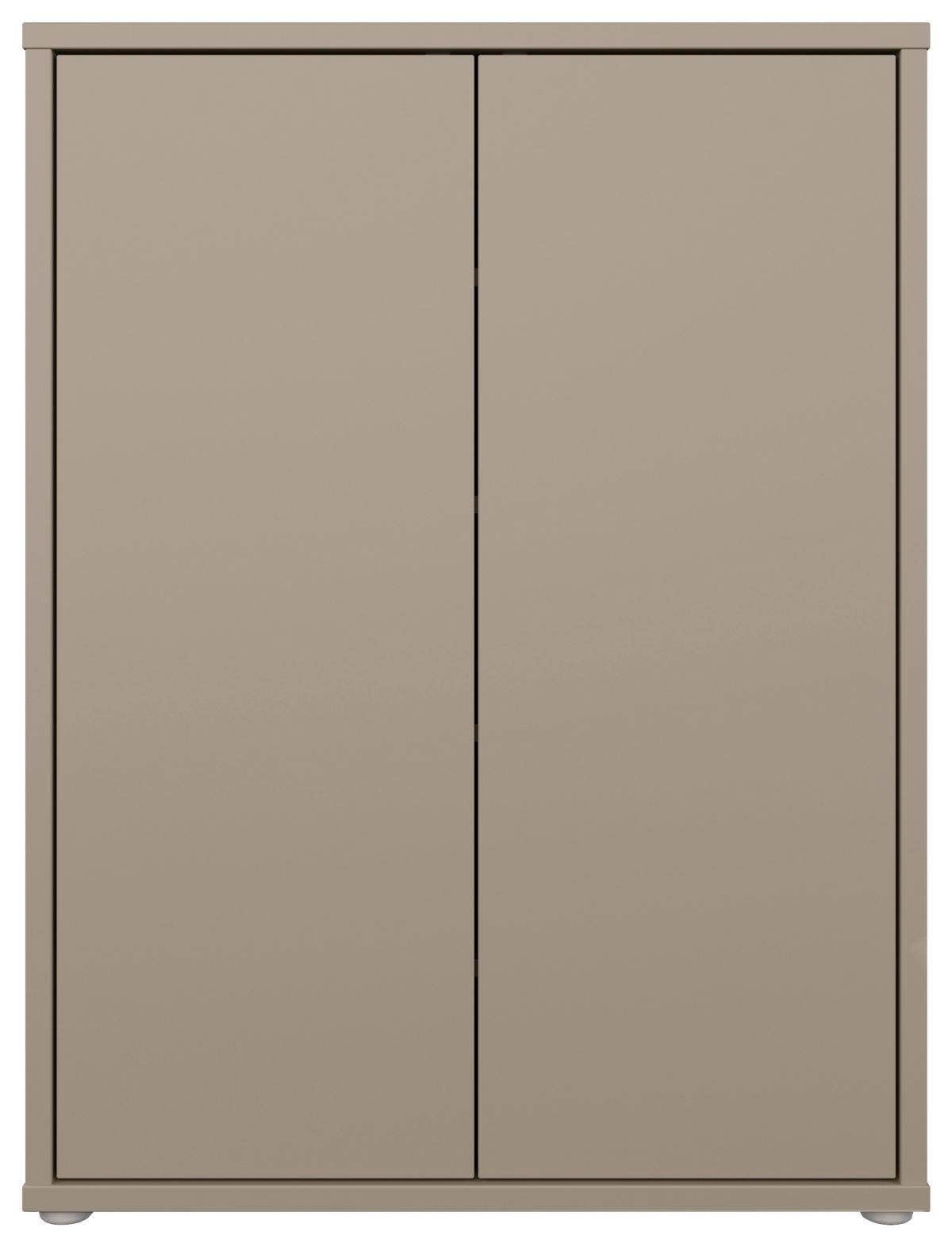 Omara Za Čevlje Alice, Rjavosiva - rjavosiva/siva, Moderno, umetna masa/leseni material (74,5/99,1/34,9cm) - Modern Living