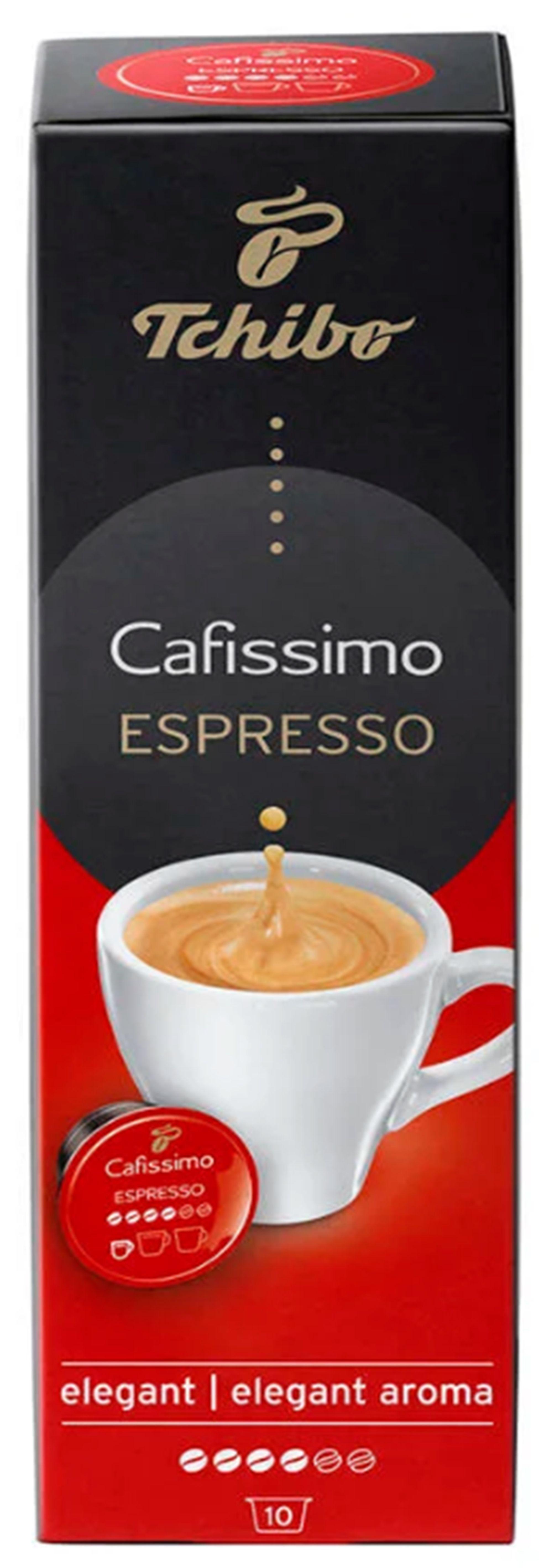 Kávékapszula Tchibo Espresso Elegant Aroma - világospiros, papír (0,075kg)