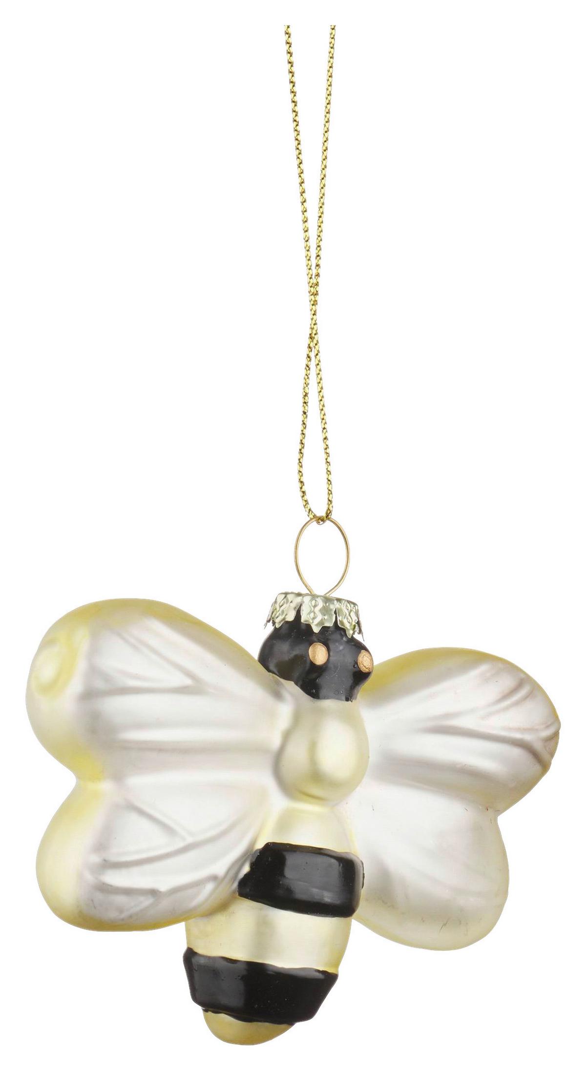 Obesek Za Božično Jelko Figures - zlate barve/črna, steklo (8,5/7/2cm) - Modern Living