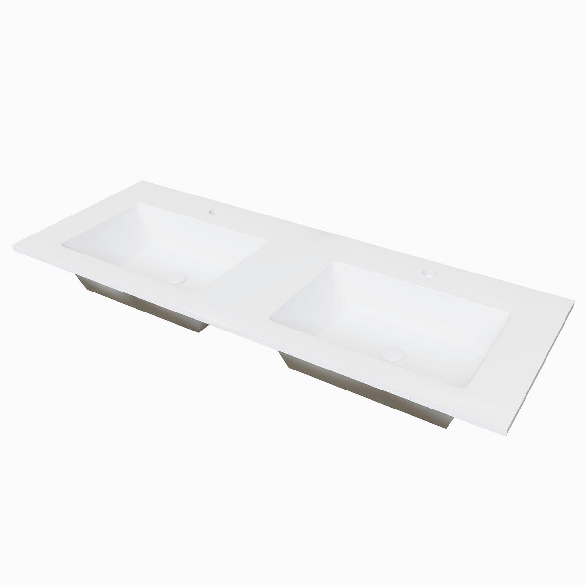 Umivaonik Cellini - bijela, Moderno, prirodni materijali (121/46cm)