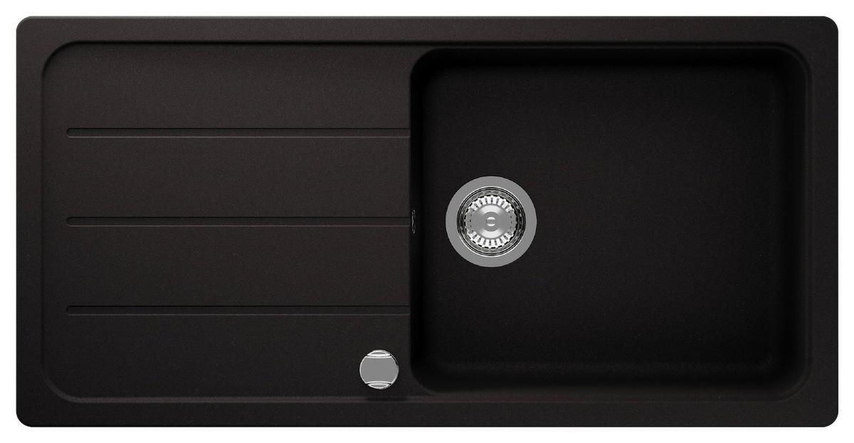 Pomivalno Korito Austin, 100x50cm - črna, Design, kamen (100/20/50cm) - Respekta