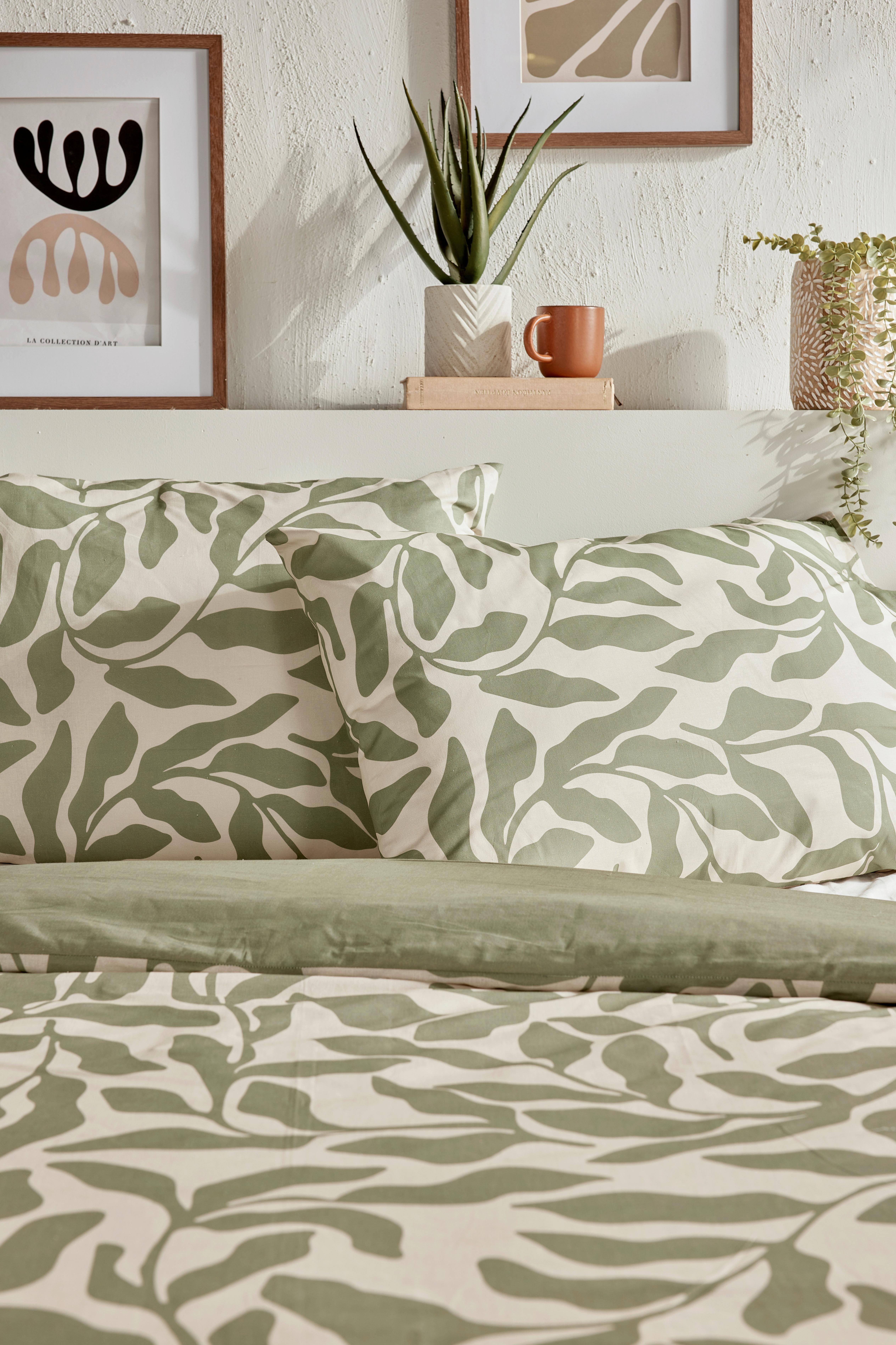 Lenjerie de pat Ranforce cca. 200x220/2x50x70 cm - verde deschis, Modern, textil (200/220cm)