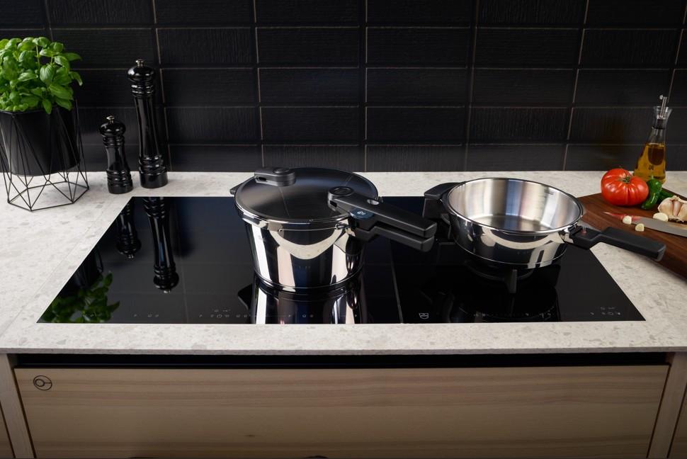 ZESTAW SZYBKOWARÓW 600-410-11-000/0 FISSLER - kolor srebrny, Basics, metal - Fissler
