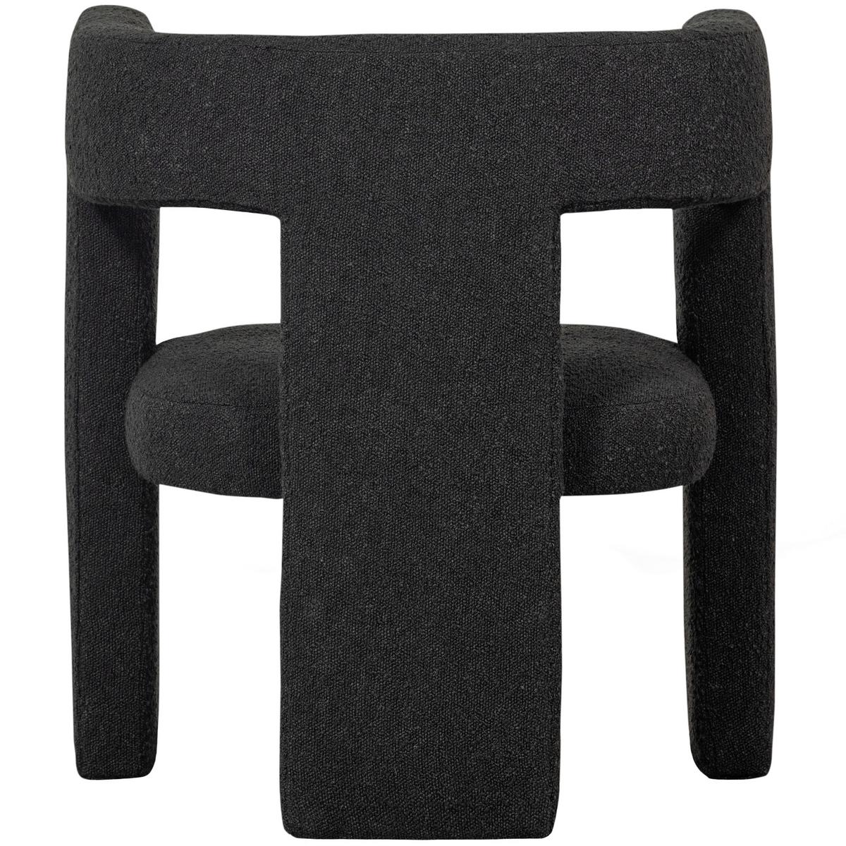 Sessel Tiwa Dunkelgrau Bouclé - Dunkelgrau, Design, Textil (64/70/64cm) - Livetastic