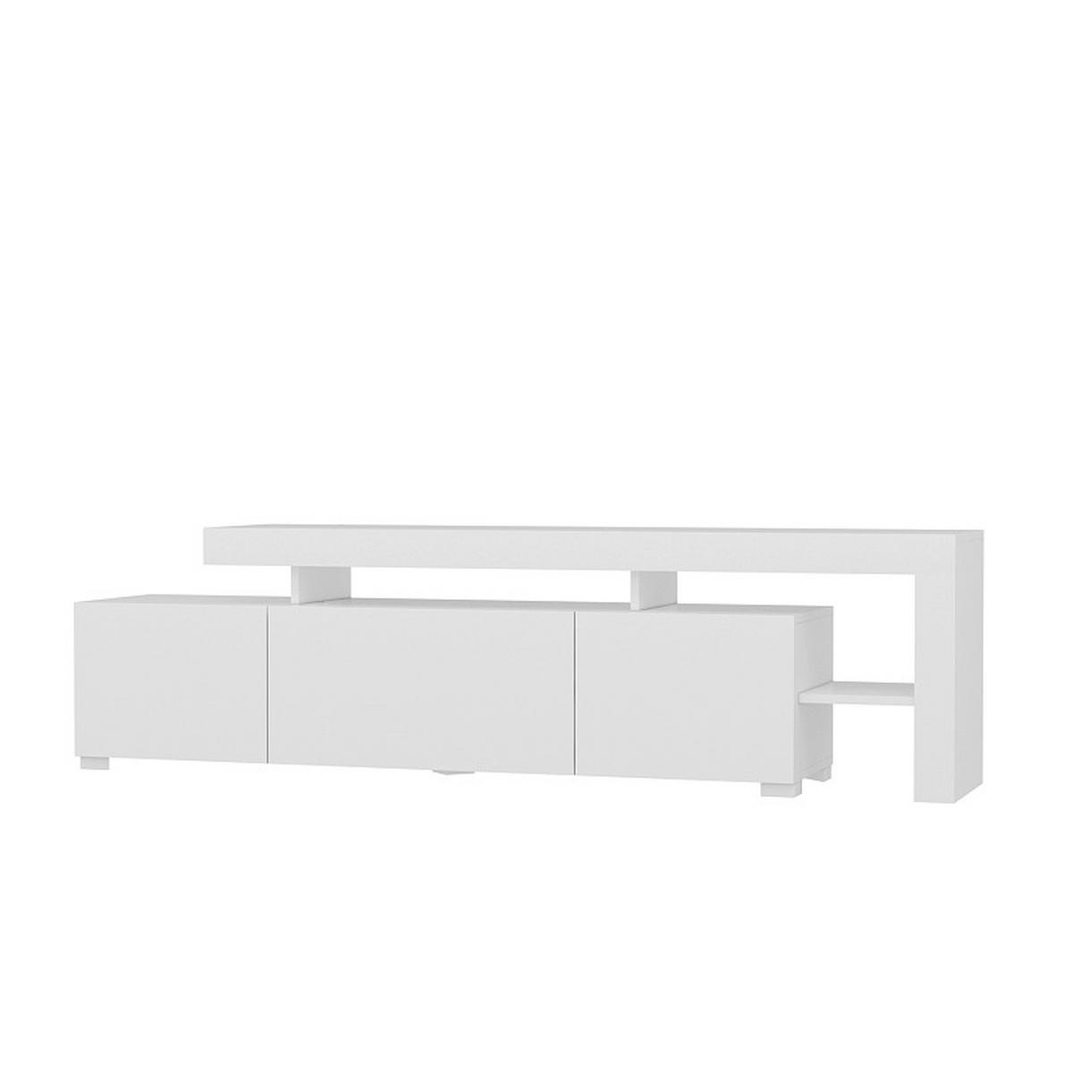 LOWBOARD BELIZ TV-SCHRANK - Weiss, Design, Holzwerkstoff (192/53/37cm) - Livetastic