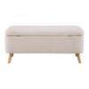 SITTBÄNK JENSON -EXKLUSIV- - beige/naturfärgad, Modern, trä/textil (100/43/40cm) - Mömax