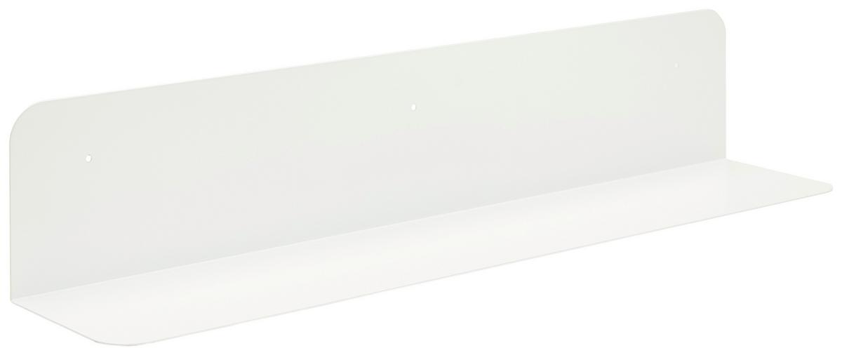 PÓŁKA ŚCIENNA MILENA - biały, Design, metal (80/15/15cm) - MID.YOU