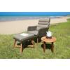 Loungsessel Clavia ca. 65x95x85 cm Braun/Akazie - Beige/Braun, Basics, Holz/Kunststoff (65/95/85cm) - Gardenson