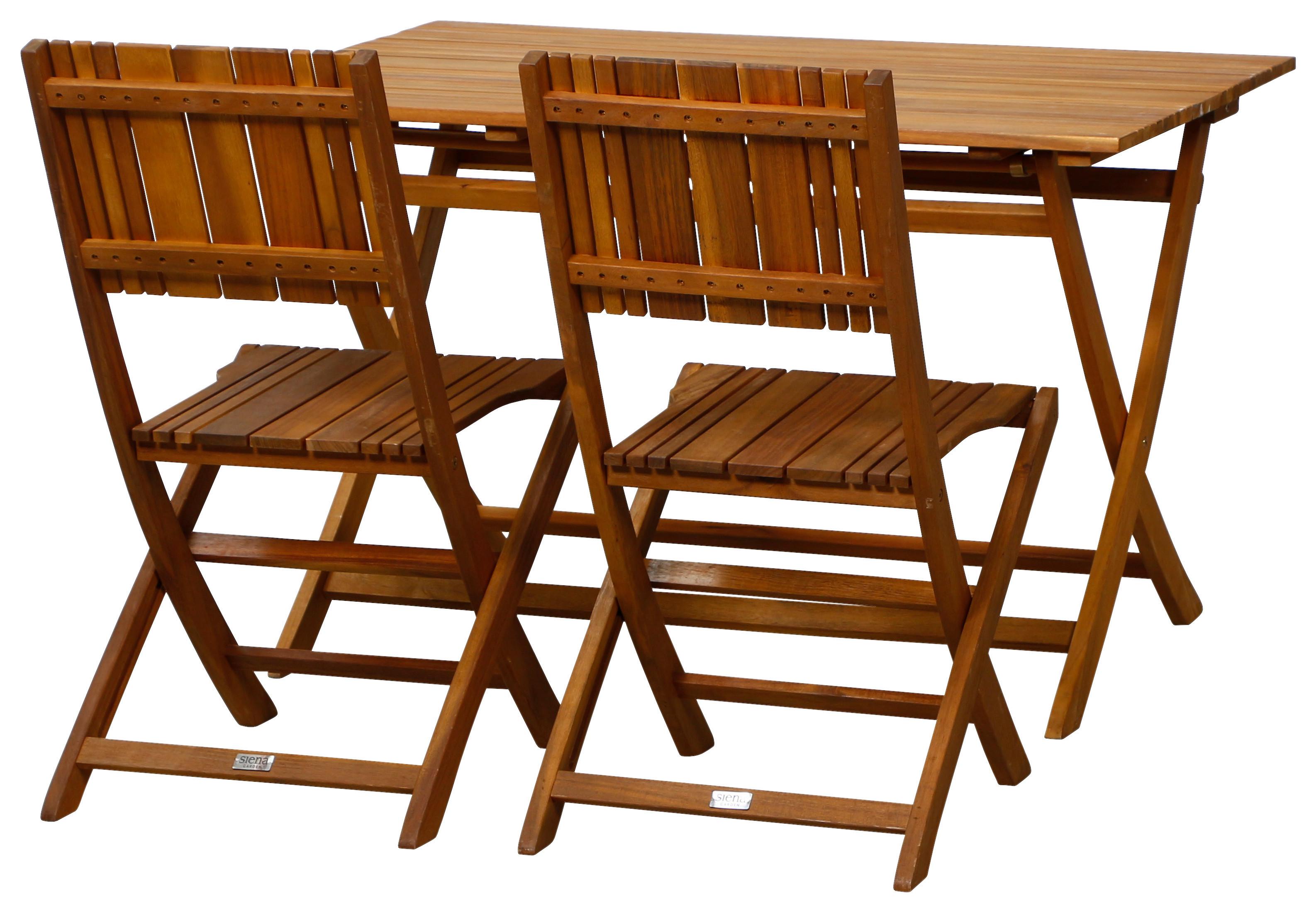 Gartengarnitur 5-tlg. Falun Echtholz Akazie - Akaziefarben, KONVENTIONELL, Holz - Siena Garden