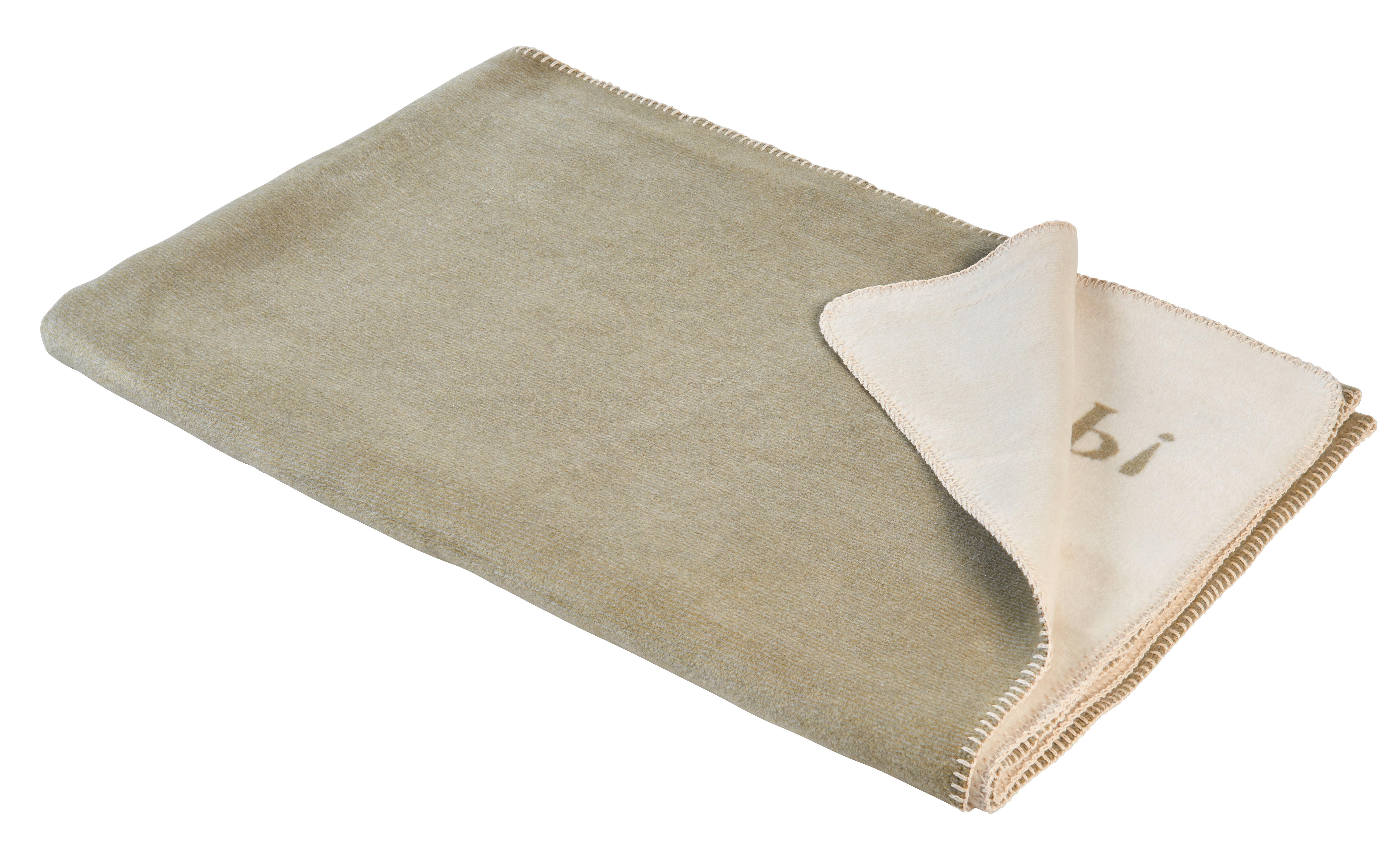 KOC DOMOWY JOOP! MELANGE-DOUBLEFACE - kolor naturalny/oliwkowa zieleń, Design, tkanina (150/200cm) - Joop!