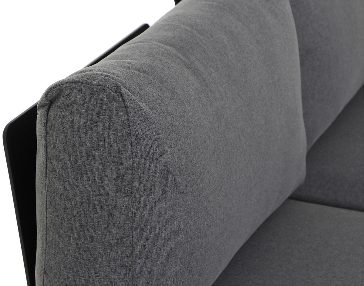LOUNGESOFA H16600 - Anthrazit/Grau, MODERN, Holz/Textil (172/70/84cm) - Siena Garden
