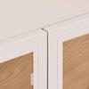 VITRINSKÅP AMY -EXKLUSIV- - beige/ekfärgad, Modern, metall/trämaterial (80/93,5/35cm) - Mömax