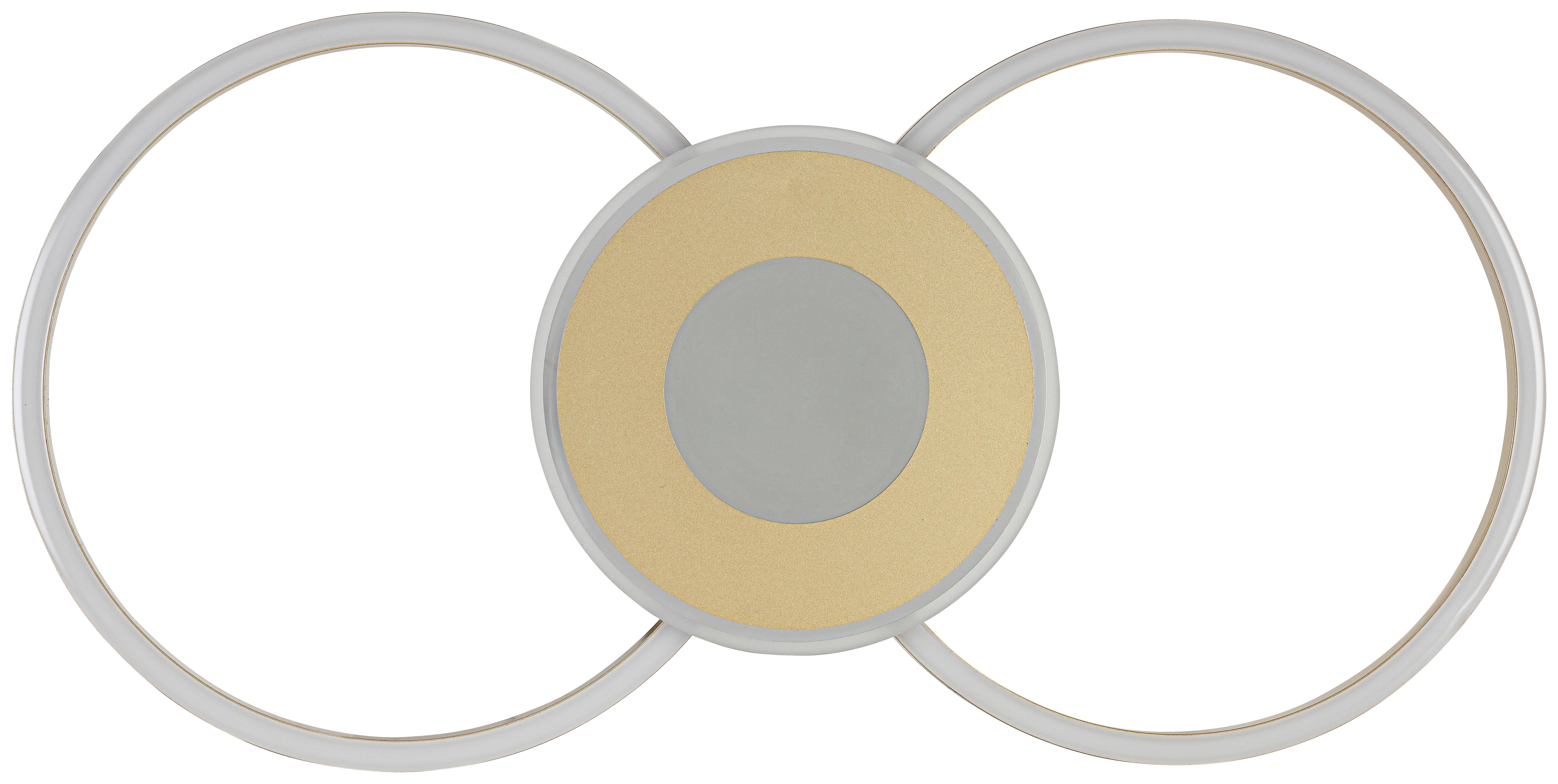 LED-TAKLAMPA ALEXANDER - kromfärg/cappuccino, Modern, metall/plast (57,5/28,5/6cm) - Mömax