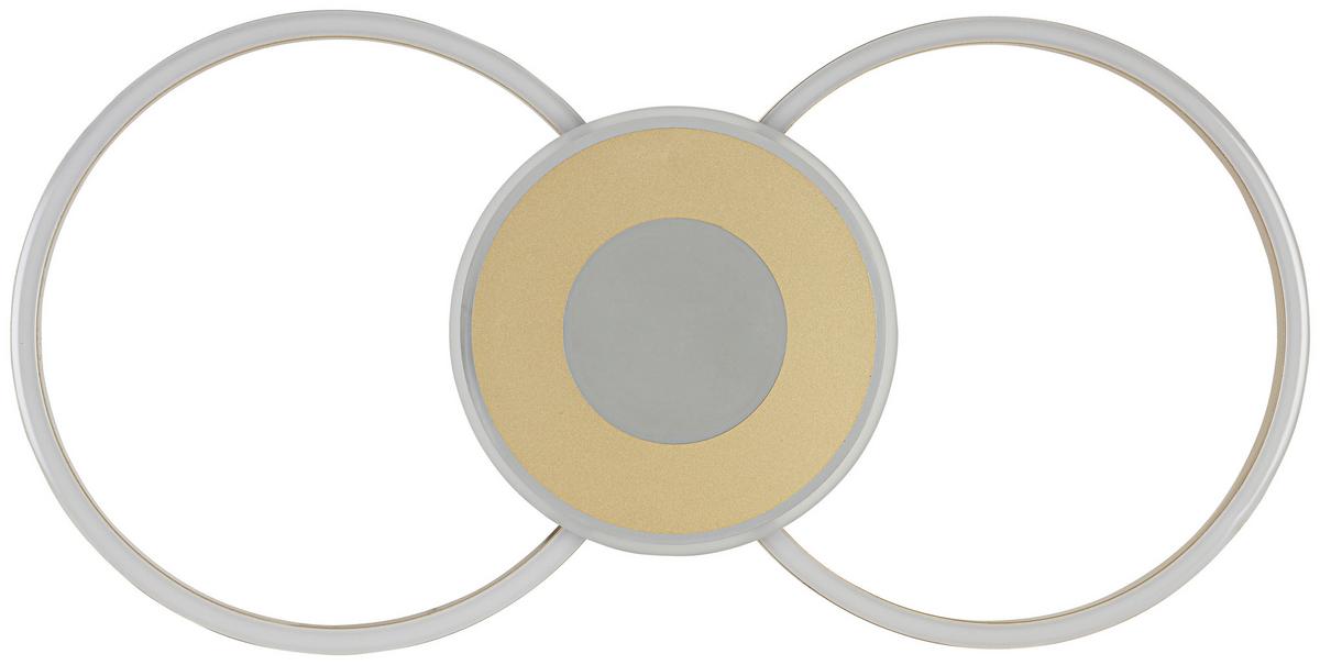 Stropna Led-svetilka Alexander - barve kroma/barve kapučina, Moderno, kovina/umetna masa (28,5/57,5/6cm) - Mömax