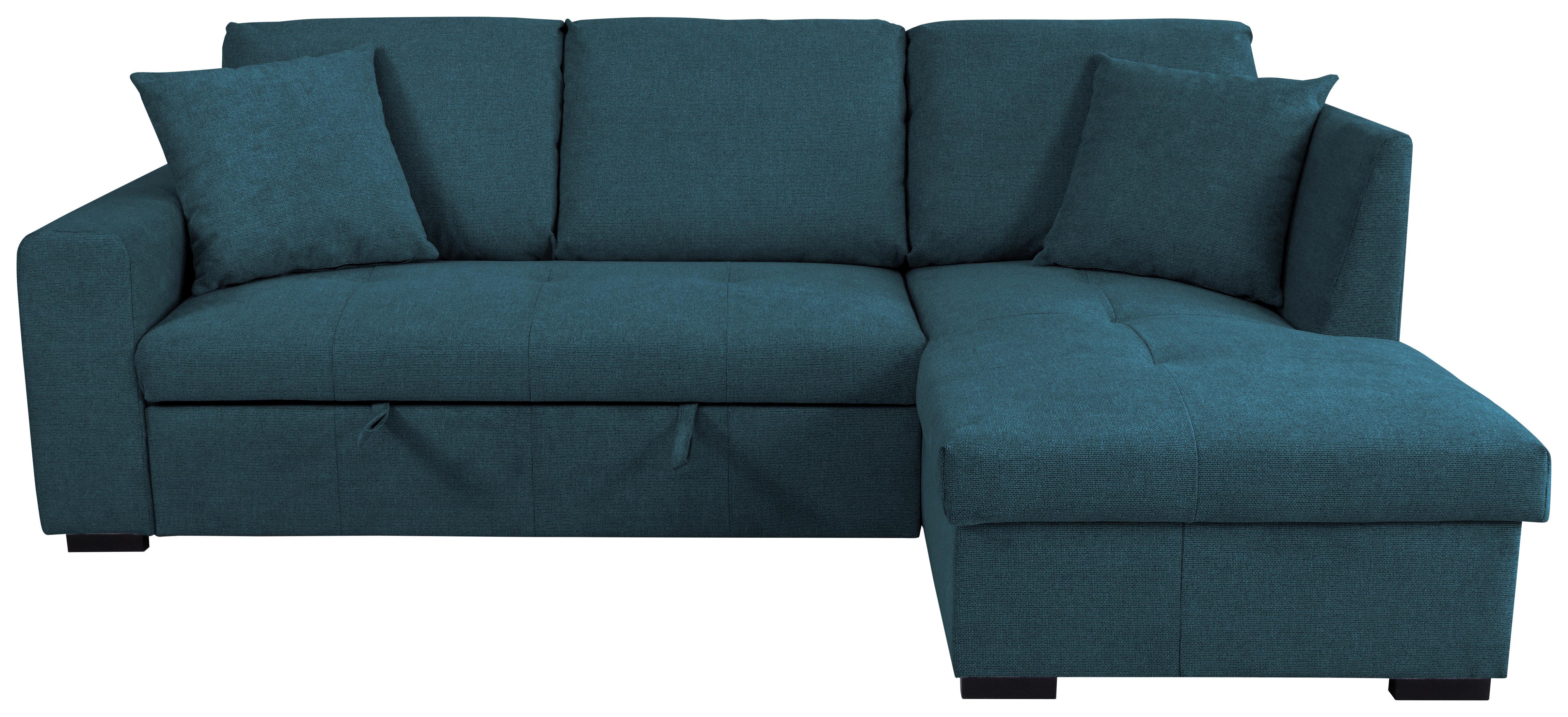 Kutna Garnitura Lukas - plava, Trend, tekstil (239/158cm) - Modern Living