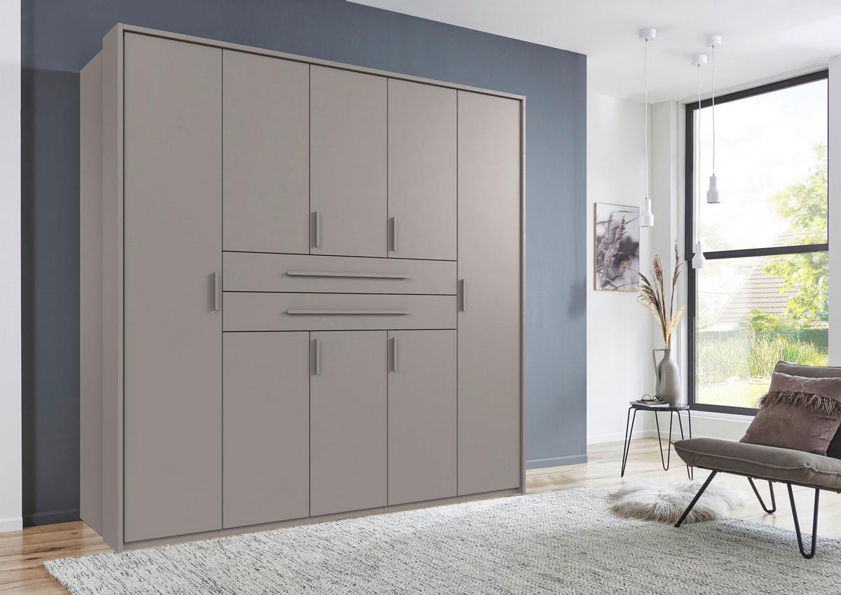 Ormar S Klasičnim Vratima Lumio - sivo-bež, Konvencionalno (225/208/65cm) - Modern Living