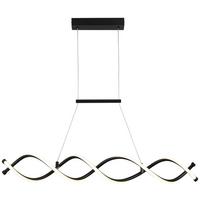 LED-Hängeleuchte Mimi in Schwarz max. 24 Watt - Schwarz, MODERN, Kunststoff/Metall (88/13/120cm) - Mömax