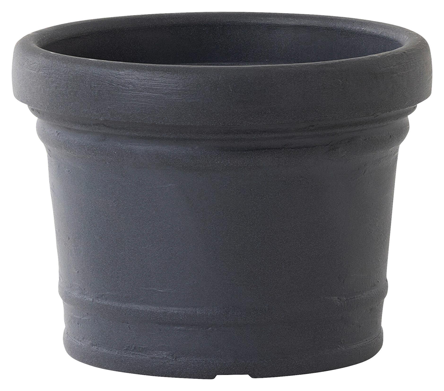 Pflanzentopf Anthrazit - Anthrazit, Basics, Kunststoff (70/52cm) - Siena Garden