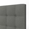STOPPAD SÄNG FREDERICO - ljusgrå/svart, Modern, metall/trämaterial (180/200cm) - Bessagi Home