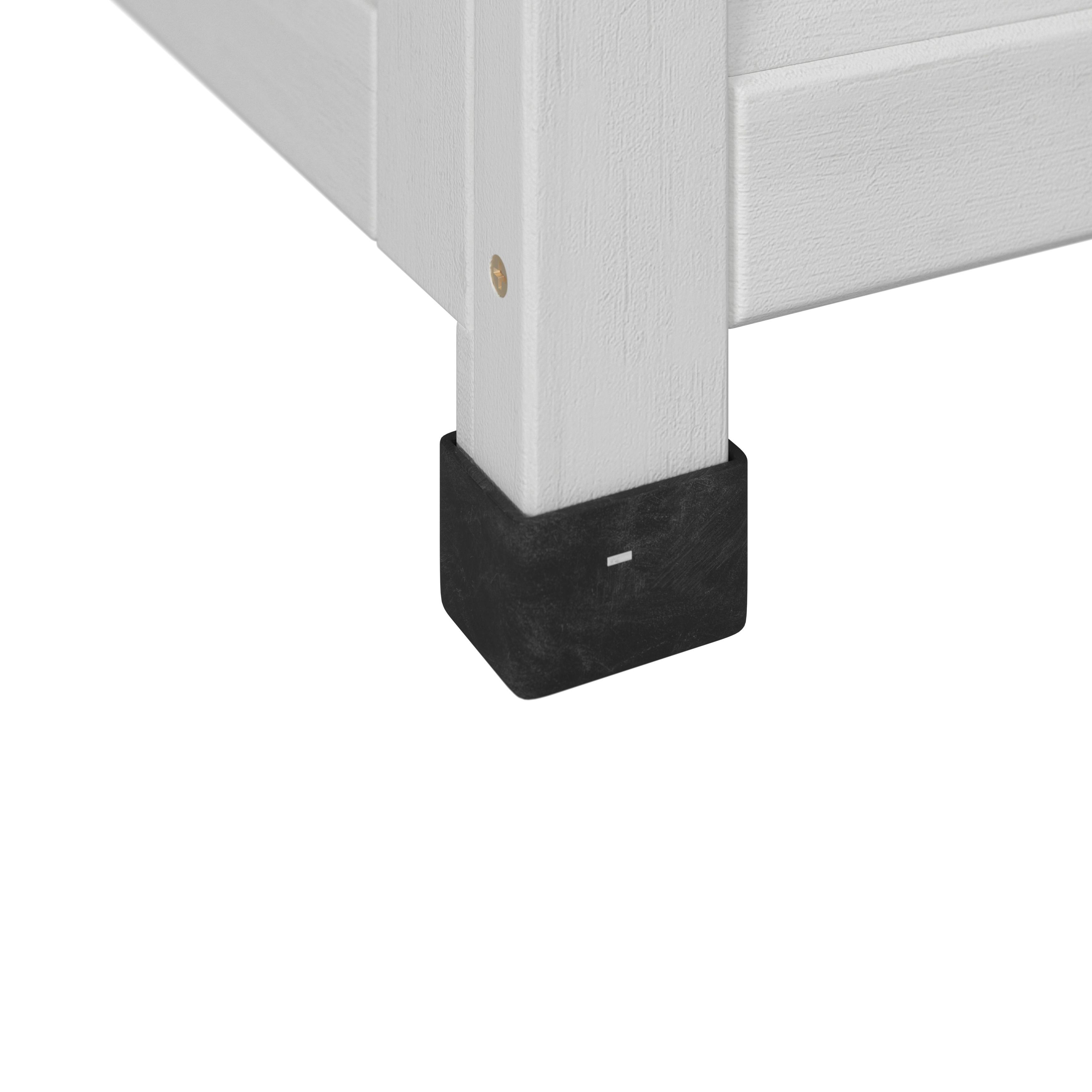 KUDDBOX BIONA - vit, Modern, metall/trä (132/60/66cm) - Bessagi Garden