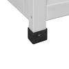 KUDDBOX BIONA - vit, Modern, metall/trä (132/60/66cm) - Bessagi Garden