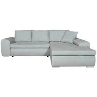 Kutna Garnitura Yang - siva/srebrne boje, Moderno, drvni materijal/tekstil (270/85/185cm) - Modern Living