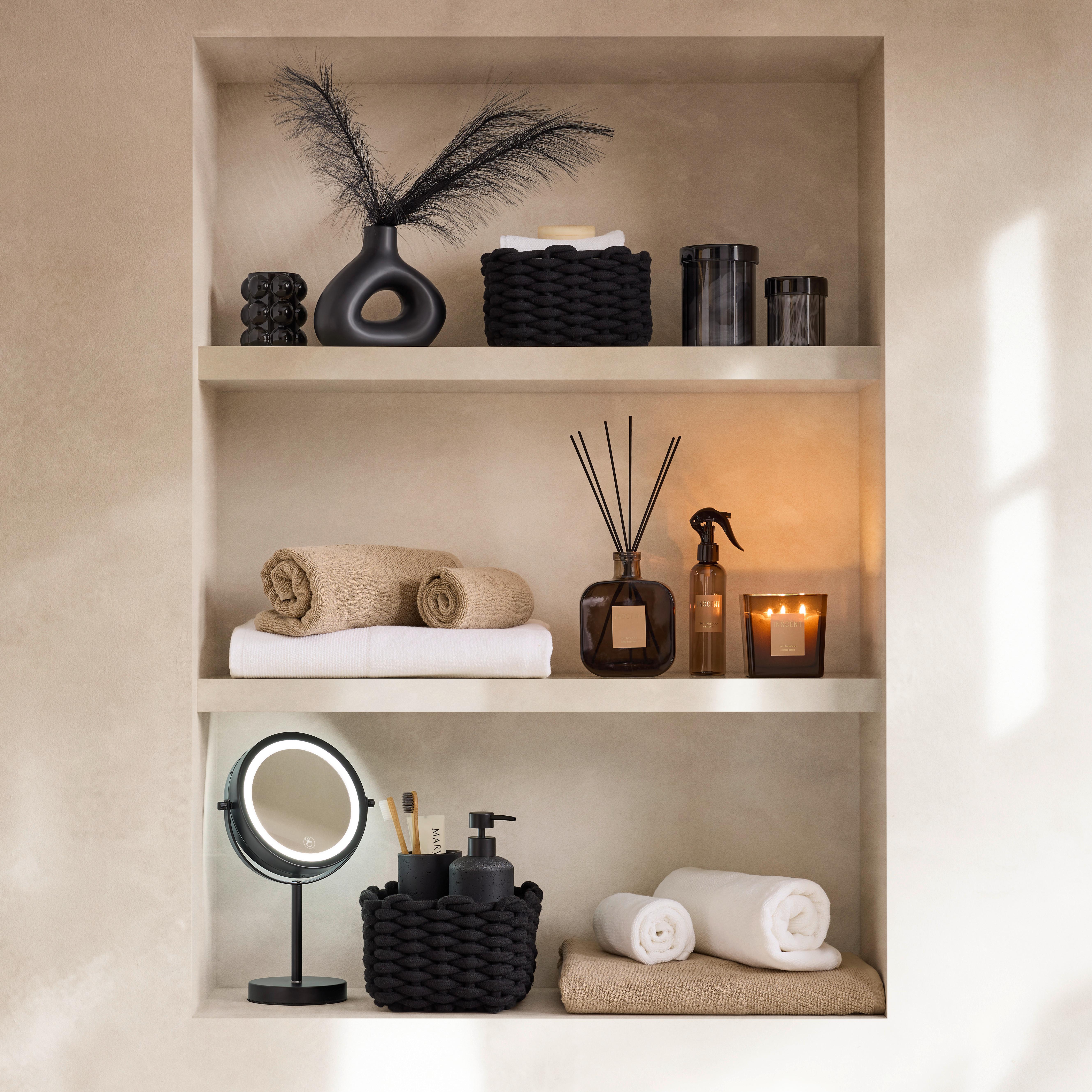 Gästetuch Olivia in Natur ca. 30x50cm - Naturfarben, KONVENTIONELL, Textil (30/50cm) - Premium Living