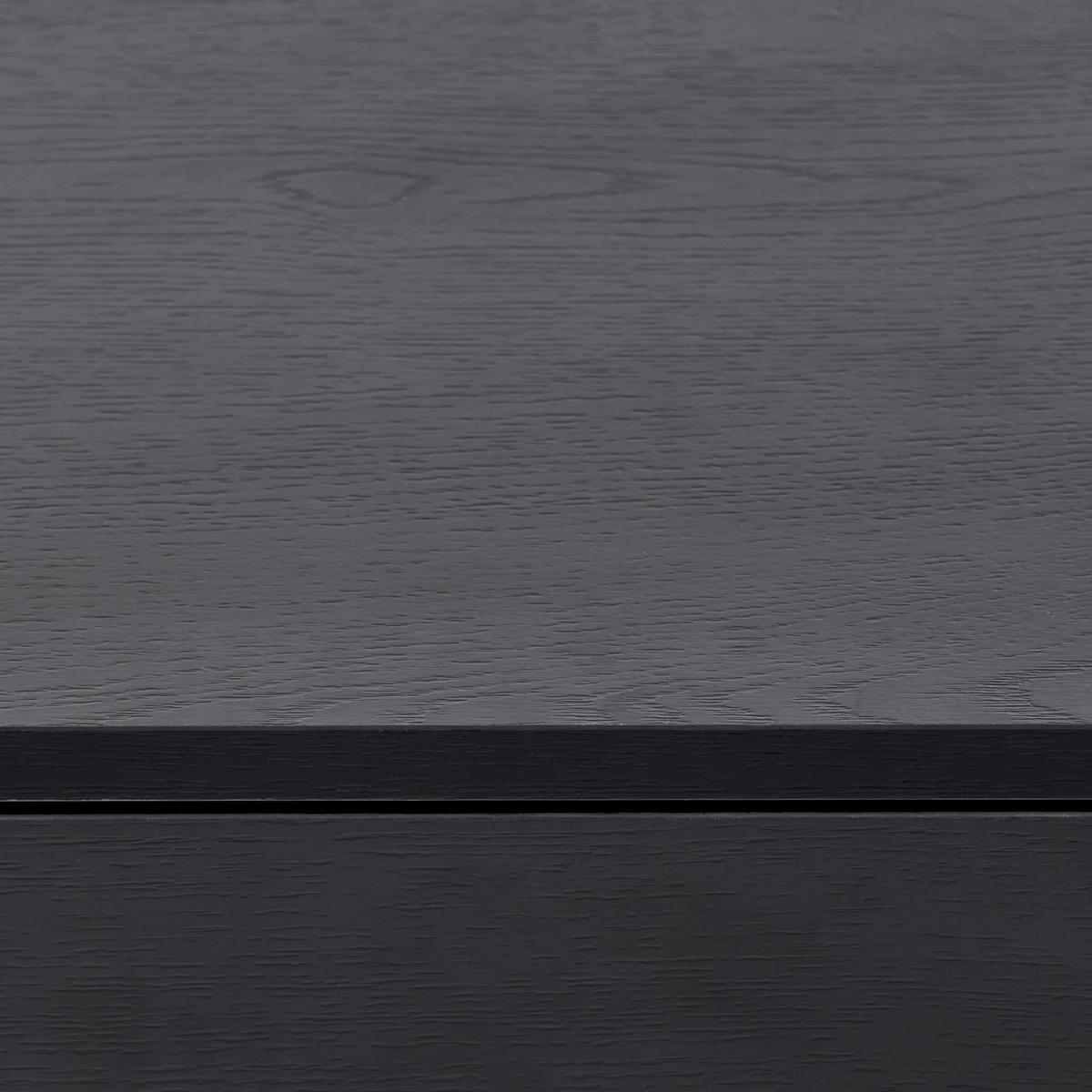 SZAFKA NOCNA AMSTERN S02 BLACK - czarny, Modern, materiał drewnopochodny/metal (40/55/35cm) - Livetastic