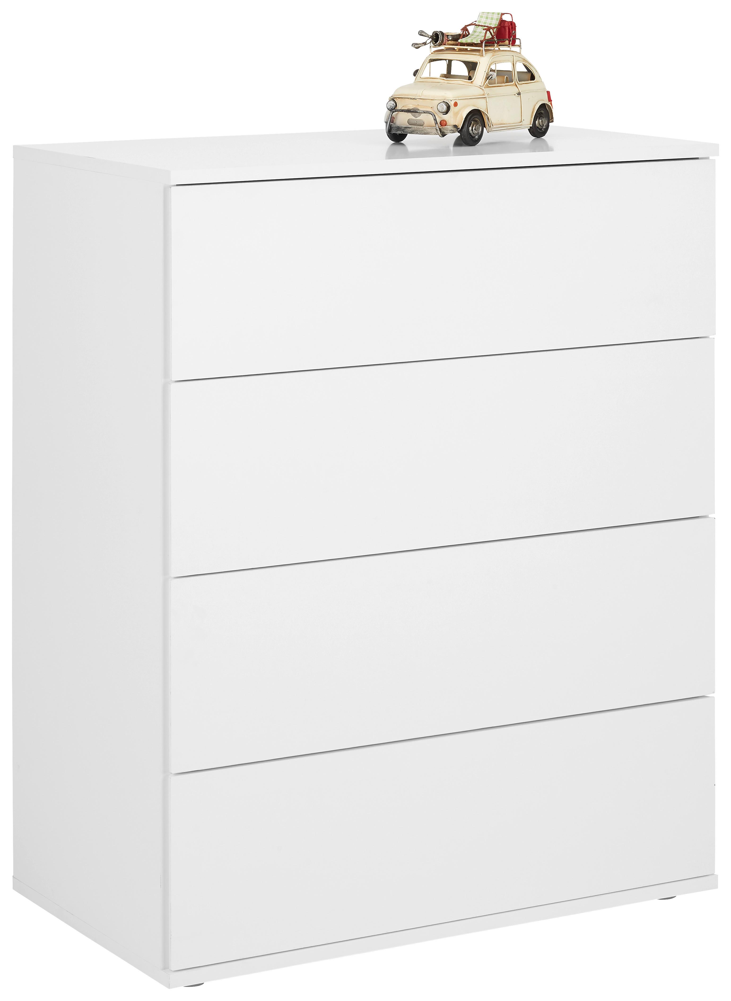 Kommode Weiß - Grau, MODERN, Holzwerkstoff/Kunststoff (75/95/43cm) - Mömax