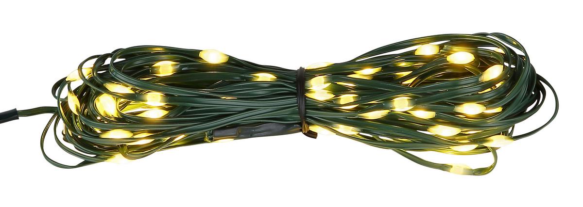 LICHTERKETTE 29898-100 IN-OUTDOOR - Dunkelgrün/Schwarz, Basics, Kunststoff (1290cm) - Globo