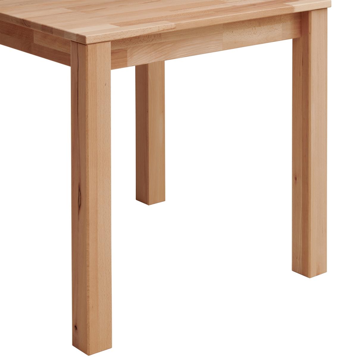 STÓŁ DO JADALNI BILLY - buk twardzielowy, Natur, drewno (80/80/75cm) - Livetastic