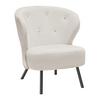 FAUTEUIL FLORIS -TREND- - Beige/Zwart, Romantik / Landhaus, Hout/Textiel (67/77/73cm) - Mömax