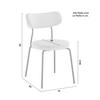 STOL LEA - beige/svart, Modern, metall/trä (51/82/63cm) - Bessagi Home