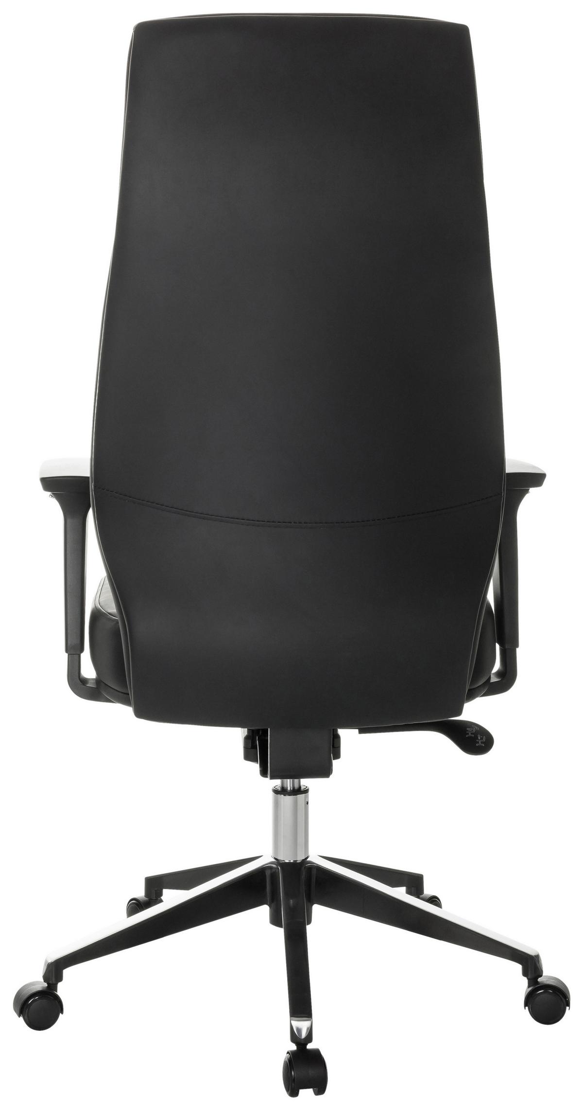 Chefsessel Vitoro ECO Schwarz - Schwarz, Basics, Leder/Kunststoff (68/123-130/68cm) - MID.YOU